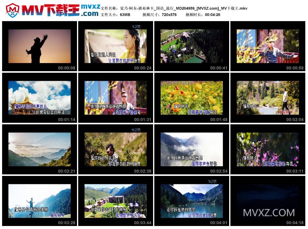 觉乃·阿东-旗布林卡_国语_流行_MD204959